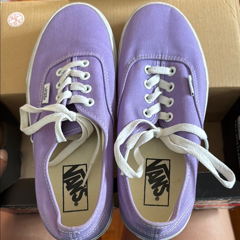 Vans Purple Canvas Sneakers Low-Top